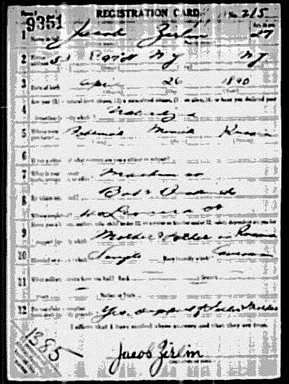 Draft Card